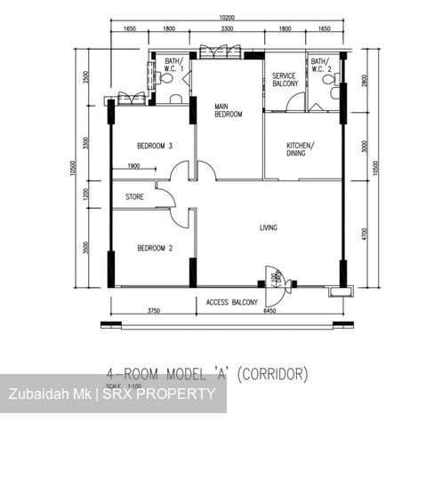 Blk 750 Woodlands Avenue 4 (Woodlands), HDB 4 Rooms #213745401